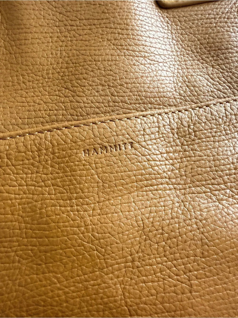 Hammitt Otis Tan Leather Tote with Suede Trim Work Travel Tote Bag